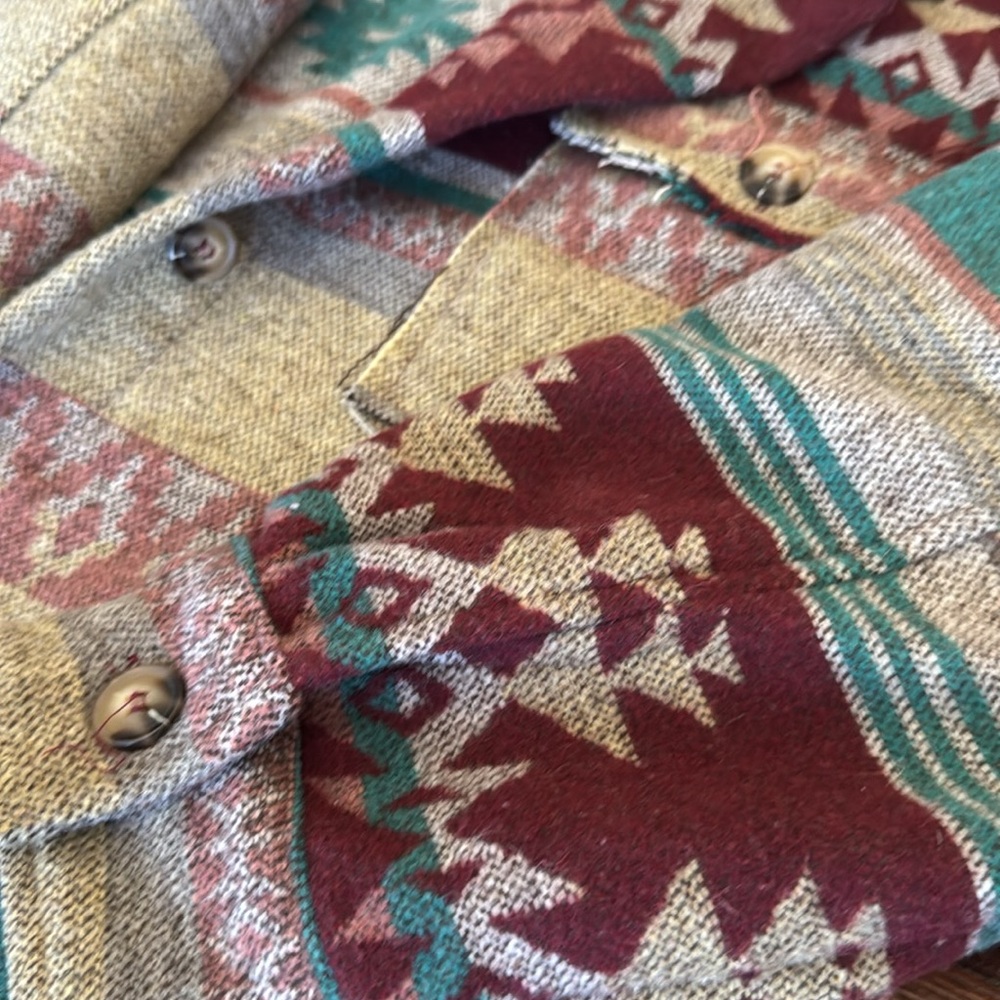Aztec Pattern Sweater Jacket - Picture 2 of 2